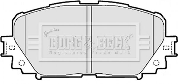 BORG & BECK Комплект тормозных колодок, дисковый тормоз BBP2073
